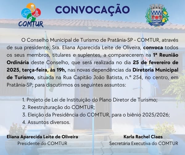Noticia convocacao-do-comtur---conselho-municipal-de-turismo
